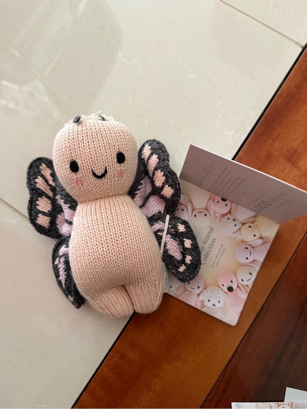 Baby Butterfly - Peach with Black Wings